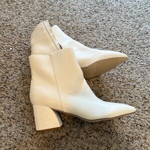 Madden Girl White Ankle Booties